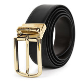 Hayes London | Italian Leather Reversible Black & Brown Belt For Men (Leather Texture: Braided)